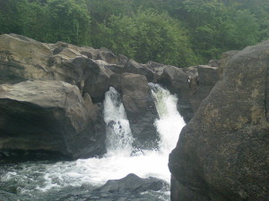 Perunthenaruvi Waterfall in Pattanamthitta