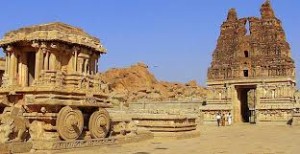 The stone chariot at Vittala complex